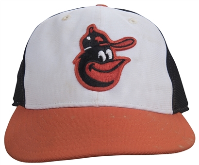 1985-1987 Cal Ripken Jr. Game Used & Signed Baltimore Orioles Cap (MEARS & Beckett)